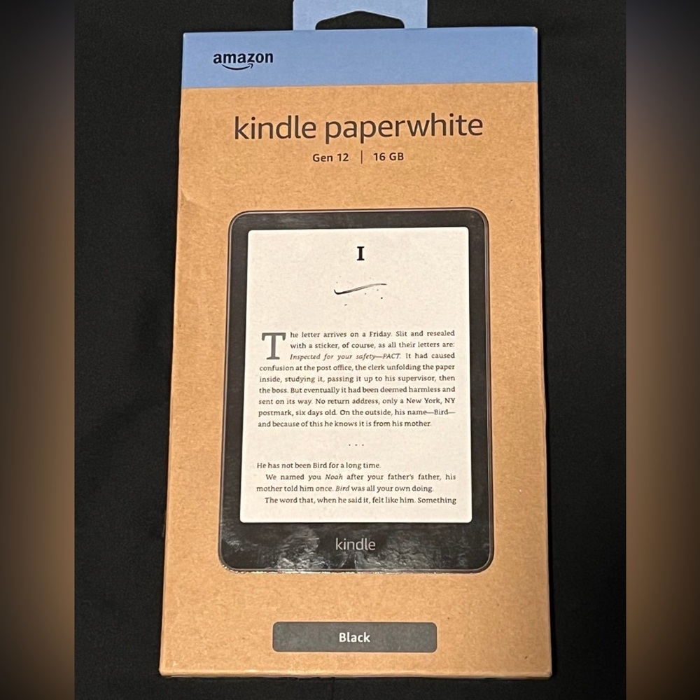 New Amazon kindle paperwhite gen 12 black 16gb